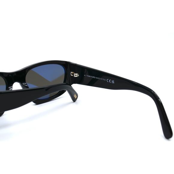 NEW TOM FORD TF987/S CYRILLE-02 BLACK GREY AUTHENTIC SUNGLASSES - Picture 6 of 9